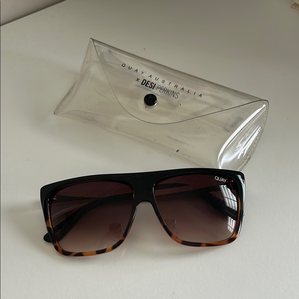 Quay Australia Black and Brown Sunglasses Modern Styles